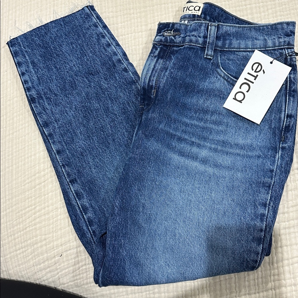 Etica Blue Ankle & Cropped Jeans